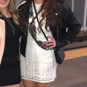 White Sequin Dress